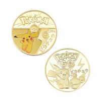 Pokemon Pikachu atminimo moneta su dovanų dėžute animacinių filmukų anime atminimo ženklelis gerbėjams WR-5-7361-1