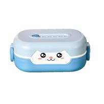 700 ml Animacinių filmukų vaikų bento pietų dėžutės Nepralaidus maisto indas su skyreliais (be 700ML blue