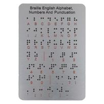 Lengvai valoma Brailio rašto lenta Brailio rašto abėcėlės lenta Brailio rašto mokymosi lenta