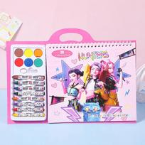 Bestselling Kpop Demon Hunt Girls: Tracing Art, Anime Cartoon Line Art, Kids' Sketching, Coloring Book, Holiday Gift