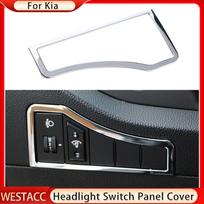 ABS Chrome automobilio priekinių žibintų jungiklio skydelio rėmo dangtelio dekoravimo lipdukas, skirtas Kia Sportage R SportageR 2011–2015 m.