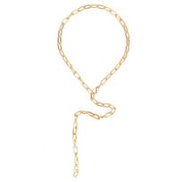 European and American personality simple gold chain necklace necklace alloy collarbone chain necklace jewelry women auksas