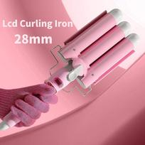 Lcd Curling Iron Professional Ceramic Hair Curler 3 Barrel Hair Curler Irons Hair Wave Fashion Styling Tools UK