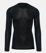 Marškinėliai THERMOWAVE MERINO WARM juodi
