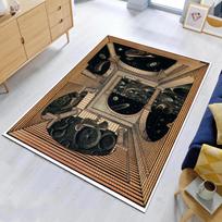 Escher Meno kilimas Meno kilimas Iliustracijų kilimas Dekoratyvinis kilimas Modernus kilimas Populiarus kilimas Namų dekoras Kilimas svetainės plotui 40x60cm