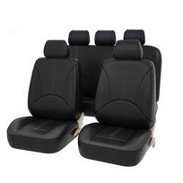 Odiniai automobilio sėdynių užvalkalai, skirti Mercedes Benz EC GLA GLE GL CLA ML GLK SRAB CLK SLK G GLS GLC vito viano sėdynės pagalvėlė ZT01-2Seats-Black