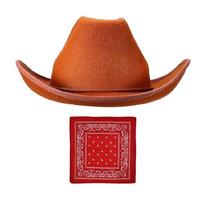 Kvėpuojantis kaubojiško stiliaus skrybėlės bandana rinkinys vaikams, karnavalo kostiumas, vakarėlio reikmuo, patogus kostiumo aksesuaras rožinė