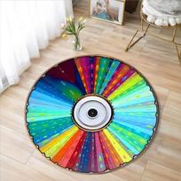 Spausdintas vinilinis muzikos įrašo kilimas, plaunamas mašinoje kilimėlis, dovana muzikos mėgėjams, individualus retro vinilinės plokštelės apvalus kilimas, išskirtiniai namai 40X40cm