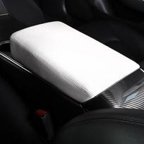 For Tesla Model 3 Model Y Car Armrest Box Protective Cover Central control Armrest Cover Leather Accessories Decoration balta