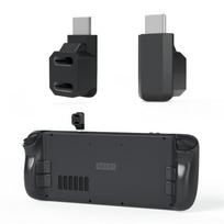 2-in-1 Converter L-shaped Type C Adapter Fast Charging Data Transmission Connector Compatible For juoda
