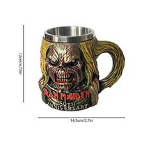 Iron Maiden Grupės Periferinis Modelis Puodelis Iron Maiden Grupės 50-mečio 3D Puodelis Periferinė Dovana Modelio Ornamentai 301-400ml