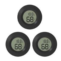 3Pack Sensitivity Mini Digital Temperature and Humidity Meter,Humidity Measurement Stable and Accurate Hygrometer