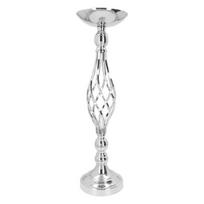 Elegantiškas metalinis gėlių kompozicijos stovas, gėlių stovas, vestuvių stalo dekoracijos, metalinė gėlių vaza, dovana S sidabras
