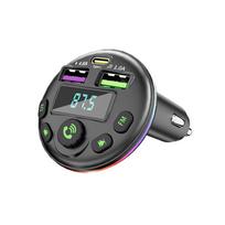 3 viename automobilinis Bluetooth 5.0 FM siųstuvas MP3 moduliatorius grotuvas laisvų rankų garso imtuvas C tipo USB automobilinio telefono įkroviklis su laidu, skirtu iPhone Huawei Xiaomi Q21