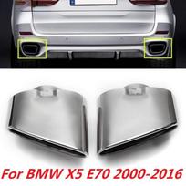 2 vnt. nerūdijančio plieno chromuotas dvigubas duslintuvo antgalis BMW X5 E70 2000 2001 2002 2003 2004 2005 2006 2007 iki 2016