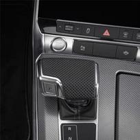 Konsolės pavarų perjungimo rankenėlės rėmelio dangtelis Audi A6 C8 A7 Q7 A8 Q8, pavarų perjungimo dangtelis su anga 4K1713139D-A99D juoda