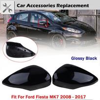 Rhyming galinio vaizdo veidrodžio dangtelis sparno šoninio veidrodžio dangtelis, blizgus juodas, tinka Ford Fiesta MK7 2008–2017 automobilių priedai 1 Right gray