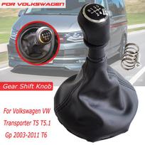 For Volkswagen VW Transporter T5 T5.1 Gp 2003-2011 T6 Car Gear Shift Knob Shifter Lever Leather Gaiter Boot Cover Collar 5Speed-boot