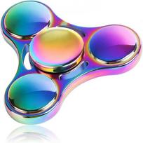 Streso malšinimo žaislas Fidget Spinner, Nerūdijančio plieno guolis, Greiti sukimaisi, Metalinis rankinis suktukas