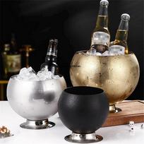 Golden Ice Bucket Creative Whisky Beer Ice Bucket Bar Vyno įrankiai Gėrimai Vyno aušintuvas Nešiojamas alaus aušintuvas vyno laikiklis ledas 1L