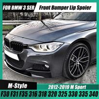 Skirta BMW F30 F31 MP priekinio buferio šoninio skirstytuvo spoilerio rinkiniui, rūko žibinto dangteliui 3 serija 316 318 320 325 330 335 340 M-Pack Gloss Black