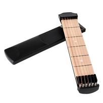 Nešiojamas kišeninis akustinės gitaros treniruoklis akordų mokymuisi, 6 stygų, 6 skirsnelių modelis pradedantiesiems