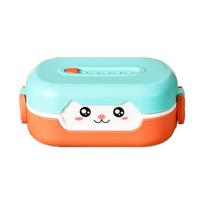 700 ml Animacinių filmukų vaikų bento pietų dėžutės Nepralaidus maisto indas su skyreliais (be 700ML orange green