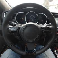 Pasidaryk pats individualus originalus automobilio vairo dangtelis Kia Sorento 2015 m. Odinė pintinė vairo dangtelio dalis automobiliui Black -line