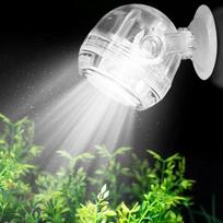Colorful LED Aquarium Spotlight Super Bright with Strong Suction Cup Submersible Fish Lamp Amphibious Plastic Case CN Plug