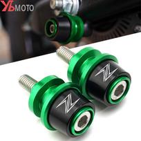 Skirta Kawasaki Z900 Z650 Z1000 Z1000R Edition   Z800 8MM Motociklo Sūpynės Slenkio Ritės CNC Aliuminis Blue-8MM