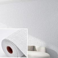 3D lino lipni putplasčio sienų lipdukas Drėgmei atsparus sutirštintas sienų lipdukas miegamojo svetainės sienų atnaujinimui Tapetai 1pc 50cmX2.8m balta