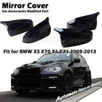 Juokingi galinio vaizdo veidrodėlio dangteliai Šoninio sparno veidrodėlių dangteliai Automobilio priedai M Performanc Tinka BMW X5 E70 X6 E71 A Mirror Cover