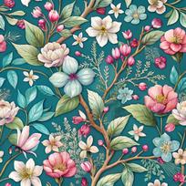 Floral Peel and Stick Wall Paper Removable Self Adhesive Wallpaper for Bedroom Bathroom Cabinets Flowers Contact Paper Vinyl 44x300cm