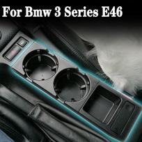 Tinka BMW 3 serijos E46 323i 318I 320I 98-06 Automobilio centrinės konsolės puodelio laikiklis Gėrimų buteliuko laikiklis Monetų dėklas Black-Storage Box