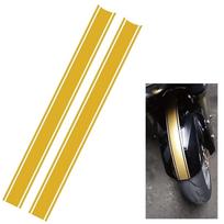 Aitile Dviračio Lipdukas Juostelė Kėbulo Atšvaitinė Linija Motociklo 4,5x50cm Rinkinys iš 2 vnt. (Geltona) geltona