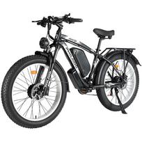 Elektrinis dviratis Philodo H8 26  3000W Motoras Visureigis Elektrinis dviratis 48V 26AH 21 pavara Riebios padangos Suaugusiųjų elektrinis dviratis Maksimali apkrova 150 kg Baltas balta