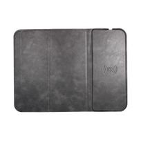 Mouse pad with wireless charger 15W, OJD-82, brown and grey