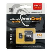 IMRO 128GB microSD memory card, 100MB/s, class 10, UHS I with SD adapter
