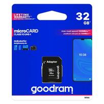 GOODRAM microSD memory card 32GB 100MB/s class 10 UHS I with SD adapter