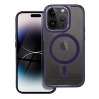 COLOR EDGE MAG COVER case compatible with MagSafe for IPHONE 14 Pro in deep purple