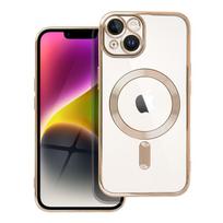 ELECTRO MAG COVER case compatible with MagSafe for IPHONE 14, gold
