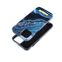 Forcell F-Protect Mirage case compatible with MagSafe for IPHONE 15 Plus, ocean marble