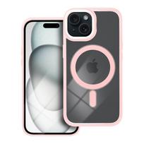 COLOR EDGE MAG COVER case compatible with MagSafe for IPHONE 15 in pink