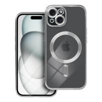 ELECTRO MAG COVER case compatible with MagSafe for IPHONE 15, silver