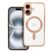 ELECTRO MAG COVER case compatible with MagSafe for IPHONE 16 in gold