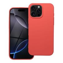 SILICONE case for iPhone 16 Pro Max in peach