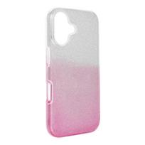 SHINING Case for iPhone 16, transparent pink