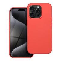 SILICONE case for iPhone 15 Pro, peach