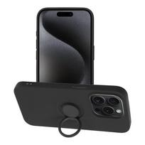 SILICONE RING case for iPhone 15 Pro, black