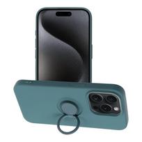 SILICONE RING case for IPHONE 15 Pro, green